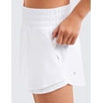thumbnail image 4 of CRZ YOGA Girls Soft Skirty Athletic Shorts Tennis Soccer Casual Flowy Ruffle Zip Pocket Liner Kids Teen, 4 of 6