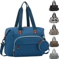 thumbnail image 1 of Bolsa de pañales Tenot con funda para chupetes para mamá y papá, color azul, 1 of 6