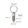 thumbnail image 2 of Unique Bargains 2Pcs Spring Plunger 3/8˝-16 Thread Size with Pull Ring Round Head Retractable Index Plunger, 2 of 5