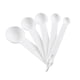 thumbnail image 5 of Monstrate Paquete de 5 cucharas medidoras, cucharas para café, comedor, cocina, sal, leche, cucharas con báscula, herramientas de cocina, accesorios Cocina y Comedor Blanco Monstrate HA003372-01, 5 of 6