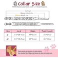 thumbnail image 2 of Cute Pu Leather Dog Collar - Rhinestone Flower Pattern Studded - 1 Inch Width Fit Small And Medium Dogs Red S:11-13, 2 of 4