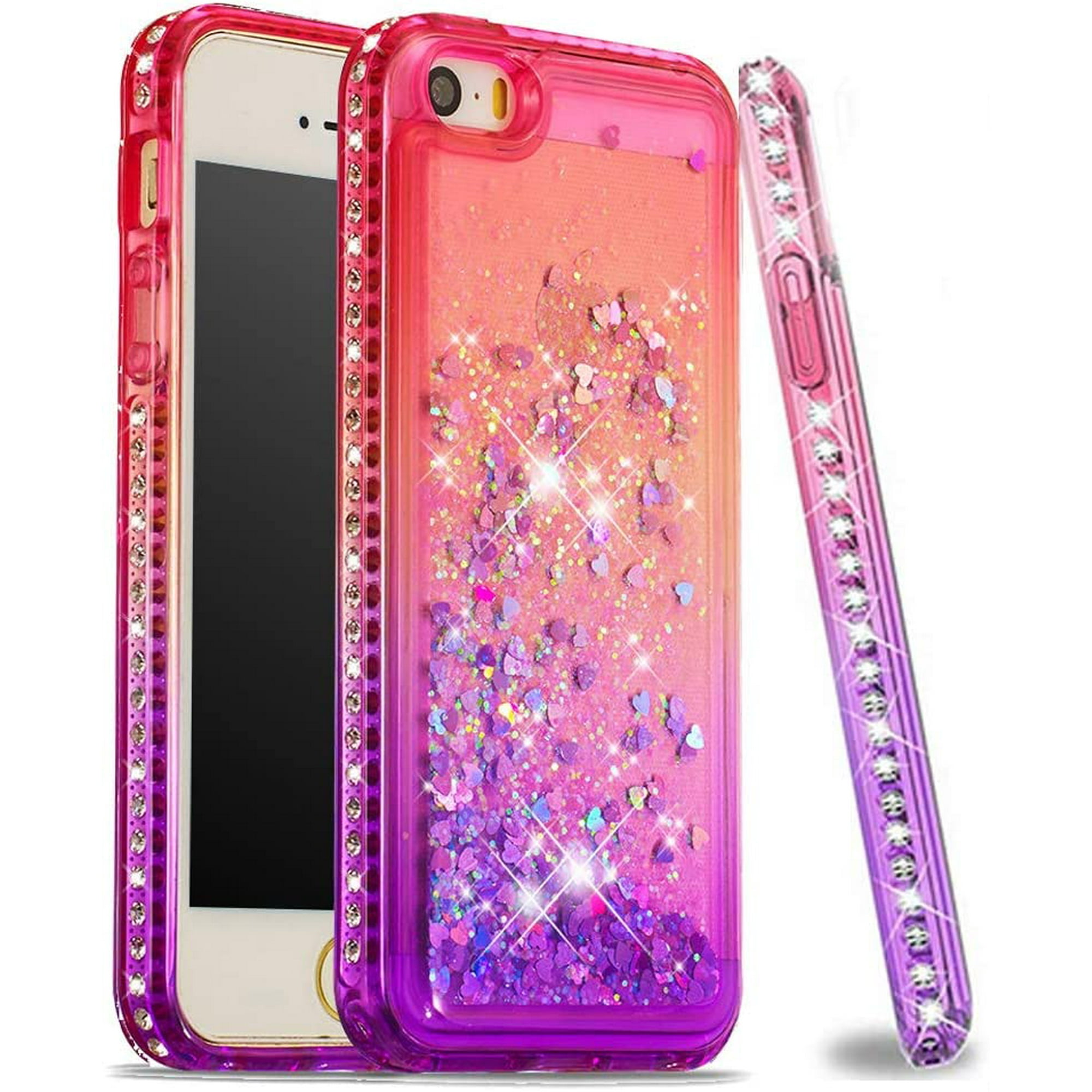 Isadenser Iphone 5s Case Iphone 5s Glitter Case Gradient Quicksand Series For Girls Women Bumper Protective Bling Walmart Canada