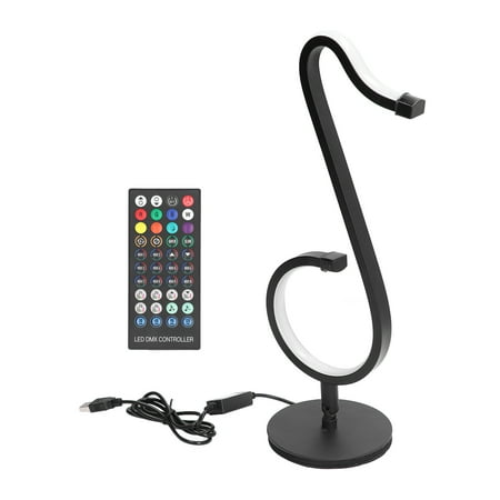 

WonderfulMart RGB Music Note Light LED Colorful Table Wall Lamp for Christmas Wedding Sign Birthday Party Decoration