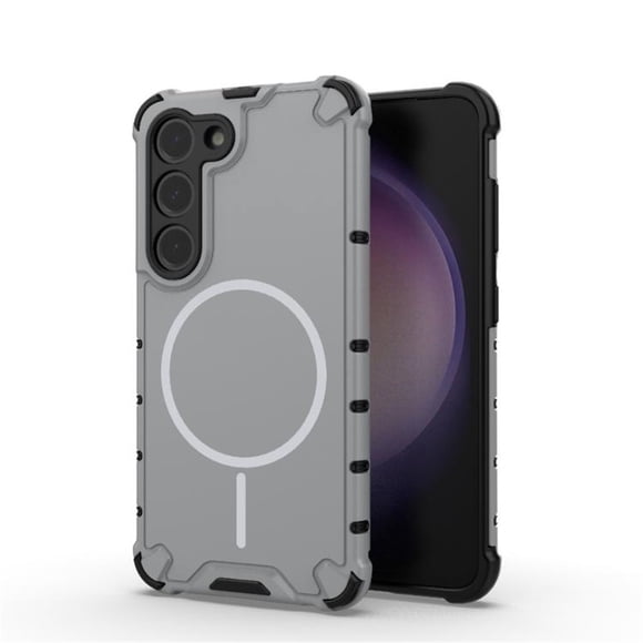 Funda para Samsung Galaxy S23+ 5G [Compatible con Airbag MagSafe] de Grado Militar, Funda Protectora Anticaída para Teléfono de Color Sólido, Gris, para Galaxy S23+(5G)