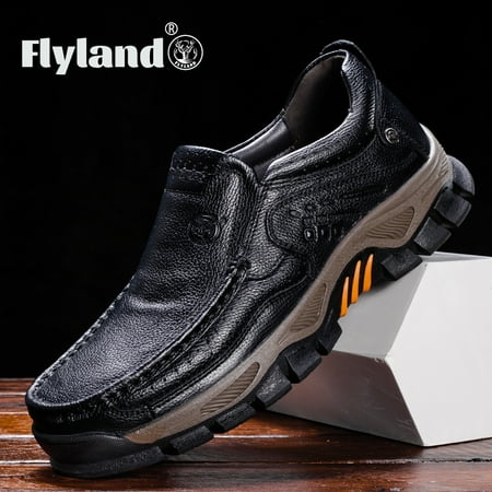 

Flyland Casual Loafers Men s Office Dress Shoes Handmade Genuine Leather Moccasins For Male