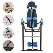 Fichiouy Foldable Inversion Table Gravity Hang Back Pain Relief and Fitness Heavy Duty
