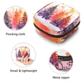 thumbnail image 3 of Watercolor Christmas Fir Trees Abstract Silhouettes Sanitary Napkin Storage Bag, Zipper Menstrual Cup Pouch Feminine Menstruation First Period Pads Holder for Girls Women Ladies, 3 of 6