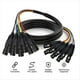 thumbnail image 2 of Cable de Extensión de Audio Balanceado Profesional Multimedia XLR de 3 Pines, Macho A Hembra, de 8 Canales y 2 M, 2 of 5