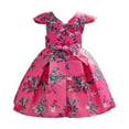 thumbnail image 2 of Girls Floral Dress Toddler Formal Wedding Pageant Dress 2-9Y, 2 of 7
