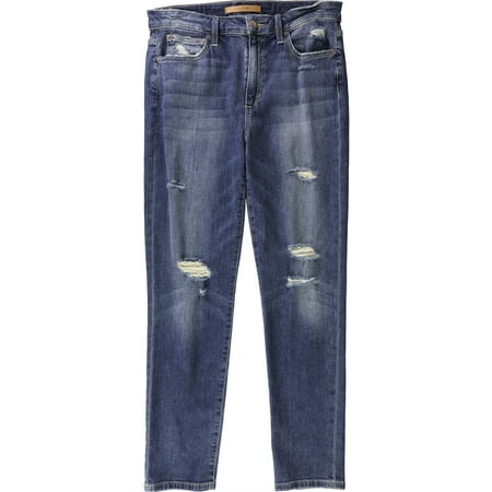 Joe s Jeans Womens High Waist Ripped Skinny Fit Jeans Blue 30