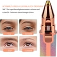 thumbnail image 4 of Afeitadora eléctrica recargable para cejas y recortadora de vello facial para mujer, resistente al agua, con luz LED, 4 of 6