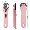 thumbnail image 2 of cisilov Rotary Cutter 45mm, Fabric Cutter with Safety Lock for Sewing & Quilting, Pink, 2 of 5