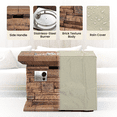 thumbnail image 5 of VENTOPYR Outdoor Propane 32-inch Square Fire Pit Table with Faux Brown Ledgestone, 5 of 8