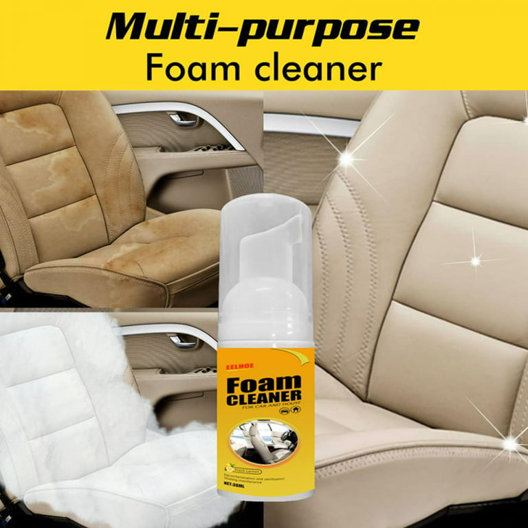 Car Interior Seat Cleaner Plastic Leather Polish Multi Purpose Foam  Accessories