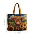 thumbnail image 3 of ROLKFUK Quilted Animal Print Tote Bag for Women, Lightweight Water Resistant Travel Handbag with Multi Pockets, Casual Daily Shoulder Bag for Travel Business, 3 of 7