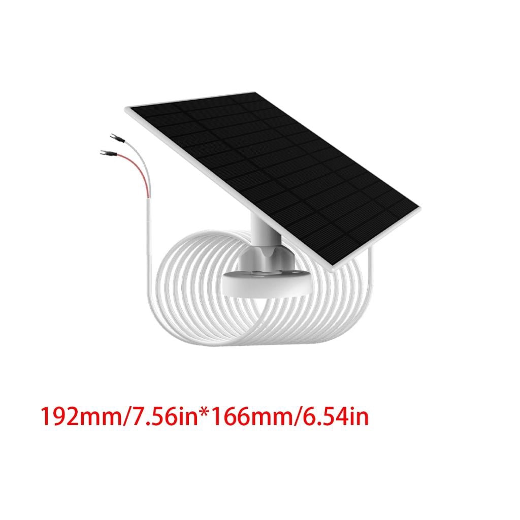 Video Doorbell Battery Charging Solar Panel 6W Outdoor Solar Panel IP66 for Video Doorbell 4/3/2