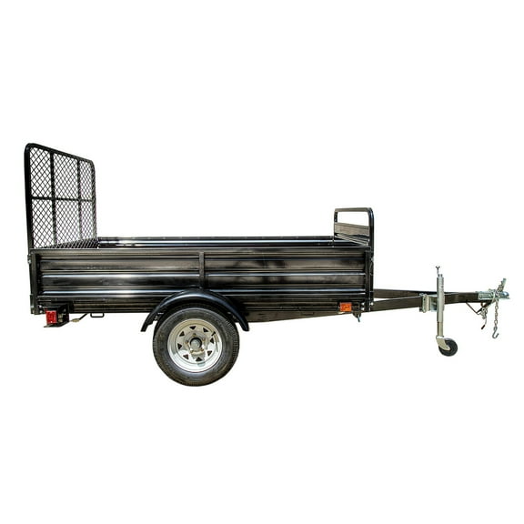 5 ft. x 7 ft. Multi Purpose Utility Trailer Kits with Drive Up Gate (Black Powder-Coated)