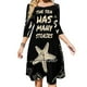 thumbnail image 1 of El mar tiene muchas historias: vestido de cuello cuadrado con conchas y estrellas, lindos vestidos holgados con estampados, elegante vestido de fiesta en la playa con conchas, 1 of 6