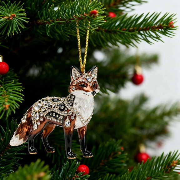 10Pcs Acrylic Christmas Pendant under $5! Bzdzmqm Acrylic Christmas Pendant Hanging Ornaments, 2D Animal Christmas Tree Decorations, Festive Holiday Home Decor, Christmas Tree Ornaments Set
