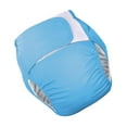 thumbnail image 2 of Adult Cloth Diaper Reusable Nappy Cover Incontinence Pants Sturdy Light Blue, 2 of 8