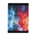 thumbnail image 3 of POLERO Polyester Trifold Card Wallet with Portable Lightweight Children's Wallet for School, Fire Ice Smoke Decoration Kids Trifold Wallet, 3 of 6