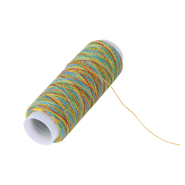 Peahefy Quilting Thread,Multicolor Thread Spools,Sewing Thread,5pcs  Multicolor Gradient Sewing Quilting Embroidery Thread Spools Garment  Accessory 