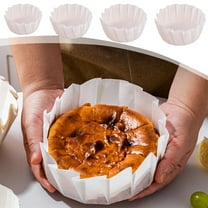 Viflosae Parchment Paper Rounds Non Folding Basque Oil Paper Cake Release Paper Baking Silicone Oil Paper Basque Cake Oil Paper Baking Paper