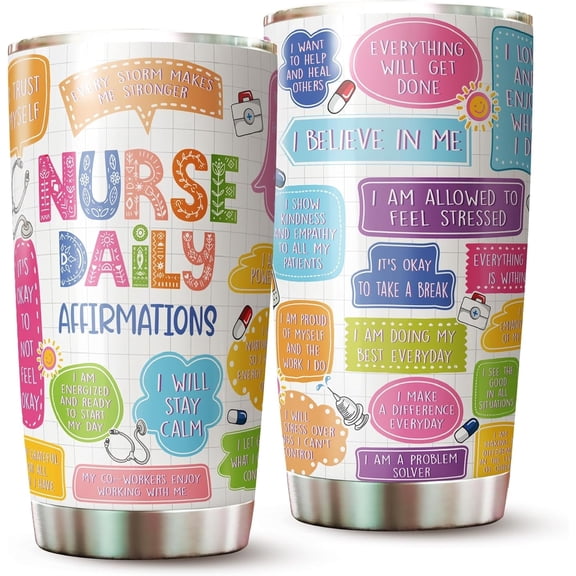 Nurse Tumbler - Gifts For Nurses Women On Christmas, Birthday - Nurses Week Gifts - Nursing Student Tumbler - Nurse Cup - Nurse Mug - Nurse Daily Tumbler - Nurse Graduation Gift Ideas - Nurse Accessor