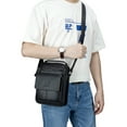 thumbnail image 6 of SCHLATUM Mens Leather Shoulder Bag, Small Leather Messenger Bag for Men, Man Bag Crossbody Mens Purse Handbag Casual Daypack, Black, 6 of 9