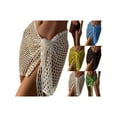 thumbnail image 3 of Michellecmm Women Beach Skirt, Cover-up Skirt Hollowed Solid Summer Mini Knitted Skirt for Vacation Seaside, 3 of 6