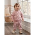 thumbnail image 4 of Miaouyo 0-4T Toddler Baby Girls Fall Clothing Set Fashionable Long Sleeve Dot Pullover with Pants 2 Pcs Fall Outfit, 4 of 9
