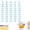 Light Blue, variant on Numbered Pencil Toppers,20/30/50 Pack Reusable Classroom Pencil Labels for Supply Stations and School Organization