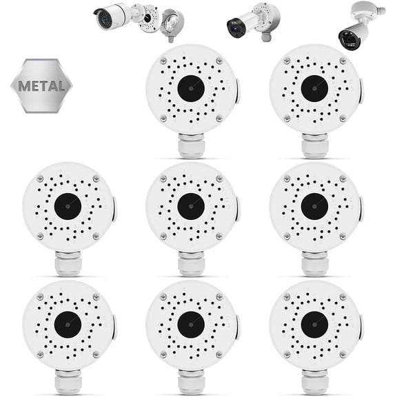 Security Camera Junction Box Universal Bullet Security Camera Mount Bracket, IP66 Waterproof Junction Box for IP Camera