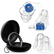 Concert Ear Plugs, High Fidelity Earplugs Noise Reduction Cancelling for Loud Music Festivals, Musicians, Motorcycles, Airplanes, Raves, Hearing Protection -23 db