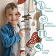thumbnail image 3 of Blackout Kids Curtains,Red Mushroom Plant White Pattern Childrens Insulated Curtains Set Of 2,Bedroom Essentials,Toddler Room Decor 52"x84", 3 of 5
