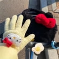 thumbnail image 3 of Guantes de punto de Hello Kitty para niñas, manoplas cálidas de dibujos animados de Anime, Sanrio, Cinnamoroll, Kuromi Melody, regalos de Navidad para estudiantes, Invierno, 3 of 4