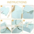 thumbnail image 3 of LEEYNEER 20 Pcs Presents Square Gift Box Attractive Gift Boxes 9x9x5cm Sky-blue, 3 of 8