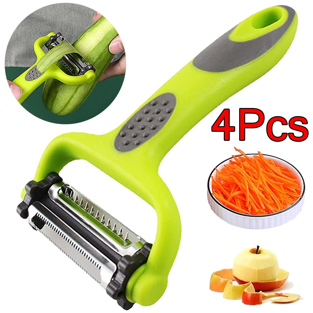 3-In-1Kitchen Peeler Slicer Fruit Vegetable Swivel Cutter Potato Peeling  Tool UK
