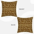 thumbnail image 3 of Xecao Snake Skin Print Soft Velvet Decorative Throw Pillow Covers, Square Cushion Cases for Bed, Sofa, Living Room, Car, and Indoor Outdoor Use-20"x20", 3 of 8