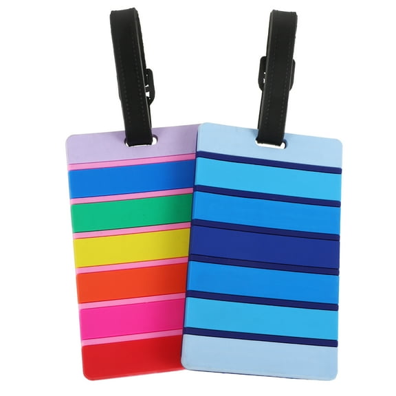 Homoyoyo PU Luggage Tags Multicolor Set for Identification and Decoration