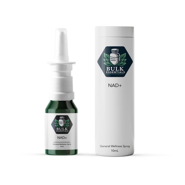 Spray de NAD+ Bulk Essentials 10 mg, 100 pulverizaciones, fabricado en EE. UU.