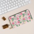 thumbnail image 6 of Leather Thin Slim Wallets for Women Men - Tropical pitaya Clutch Card Wallet for Women Men with Zipper, 6 of 7