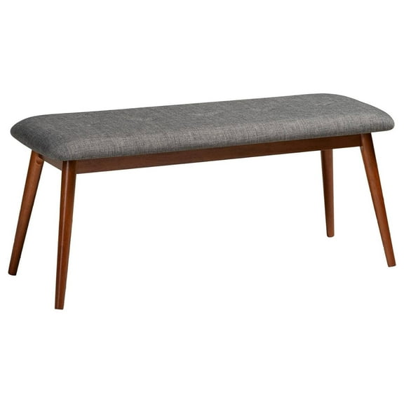 Exlonjet Flora II Dark Gray and Oak Dining Bench