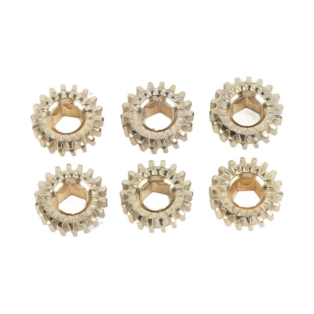 6 clavijas de afinación de guitarra con orificio hexagonal de metal, botón de cuerda para guitarras eléctricas clásicas y folk, color dorado.