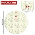 thumbnail image 2 of 48 Inch Christmas Tree Skirt – Velvet Plush Tree Mat, Soft Thickened Polyester with Red Ties, Single-Sided Printing, Available in 30in/36in/48in, Perfect for Holiday Xmas Tree Decoration, 2 of 7