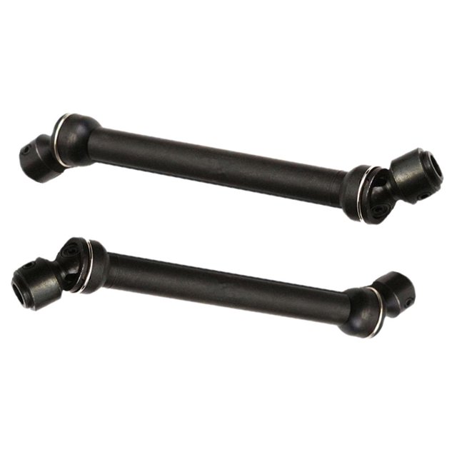 Paquete de 2 Piezas 105 Mm Eje de Transmisión Universal Negro Inoxidable Pieza de Vehículo Modelo RC para Orugas RC D90 SCX10 Yotijar Eje de accionamiento