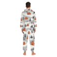 thumbnail image 4 of FORMRS Onesies Pajama for Adults Unisex Hoodie Winter Jumpsuit One Piece Sleepwear, Sizes S-2XL, Orange Cartoon Houses, 4 of 7