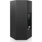 Sound Town CARME Series Powered PA Speaker and Subwoofer Combo Set with One 15” PA Speaker, One 18” Subwoofer, One Subwoofer Pole, Birch Plywood, Black
