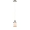 thumbnail image 3 of 201S-PN-G51 Innovations Lighting Bell - 1 Light Stem Hung Mini Pendant In Industrial Style-10 Inches Tall and 5 Inches Wide-Polished Nickel, 3 of 5