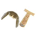 thumbnail image 4 of 1 Set Halloween Cosplay Pharaoh Hat Egyptian Headpiece Cosplay Waist Belt Costume, 4 of 4
